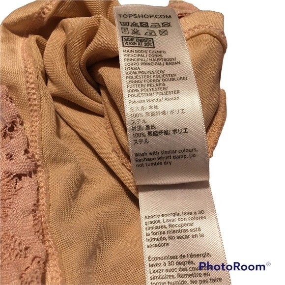 Topshop Lace Ruffle Shell Top - Picture 8 of 8